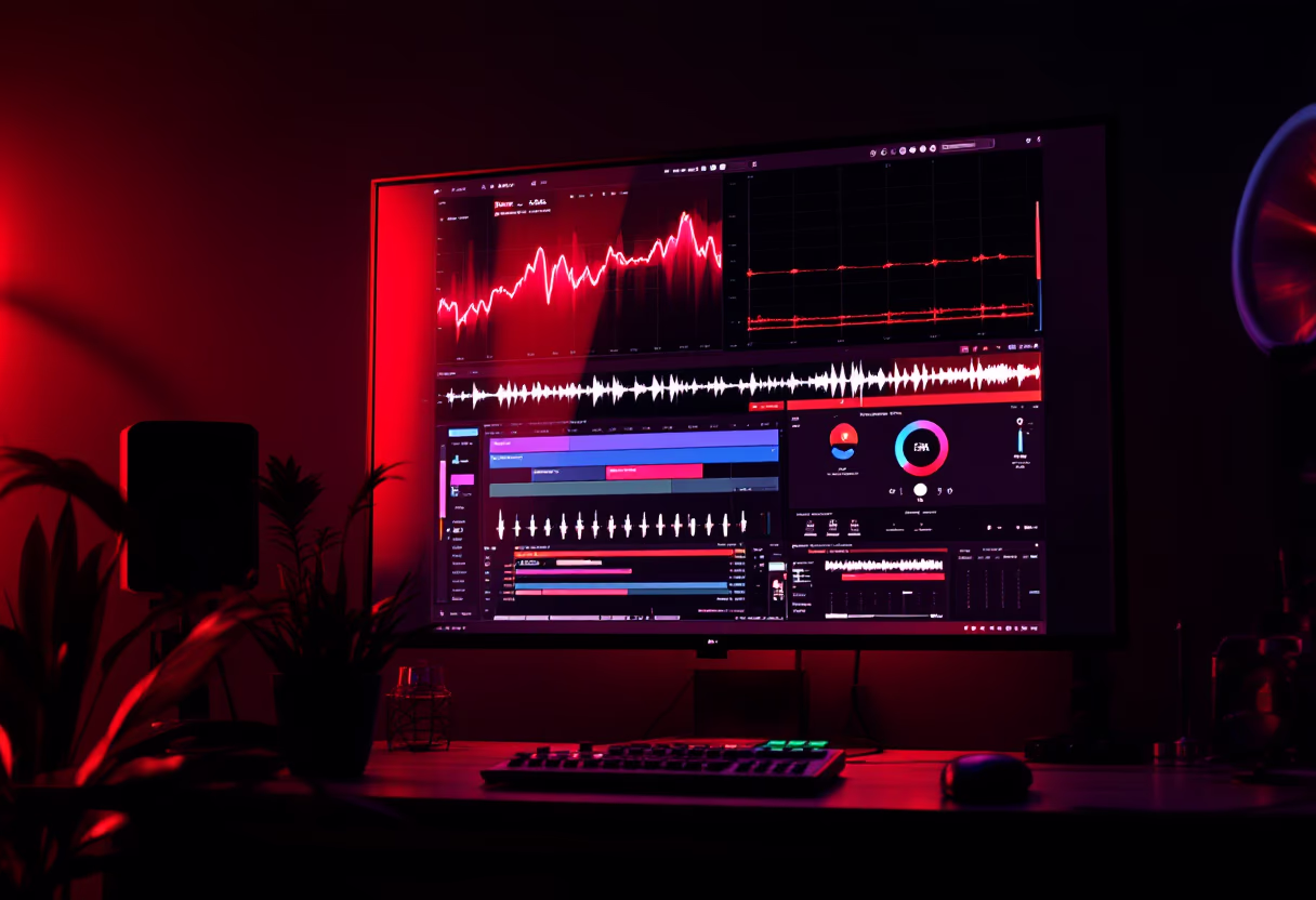 [digital project] image of editing software on a screen (for a music studio)